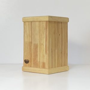 سطل زباله چوبی مربع نایس وود